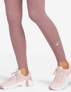 Nike One Mid-Rise Training Leggings - Smokey Mauve/Black 11 Nike One Mid-Rise Training Leggings - Smokey Mauve/Black -The Sports Edit Store nike one leggings mauve black dd0252 208 4