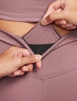 Nike One Mid-Rise Training Leggings - Smokey Mauve/Black 10 Nike One Mid-Rise Training Leggings - Smokey Mauve/Black -The Sports Edit Store nike one leggings mauve black dd0252 208 5