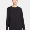 Nike One Relaxed Dri-FIT Long-Sleeve Top - Black