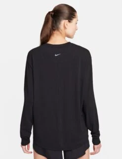 Nike One Relaxed Dri-FIT Long-Sleeve Top - Black -The Sports Edit Store nike one relaxed dri fit long sleeve top black fn2817 010 2
