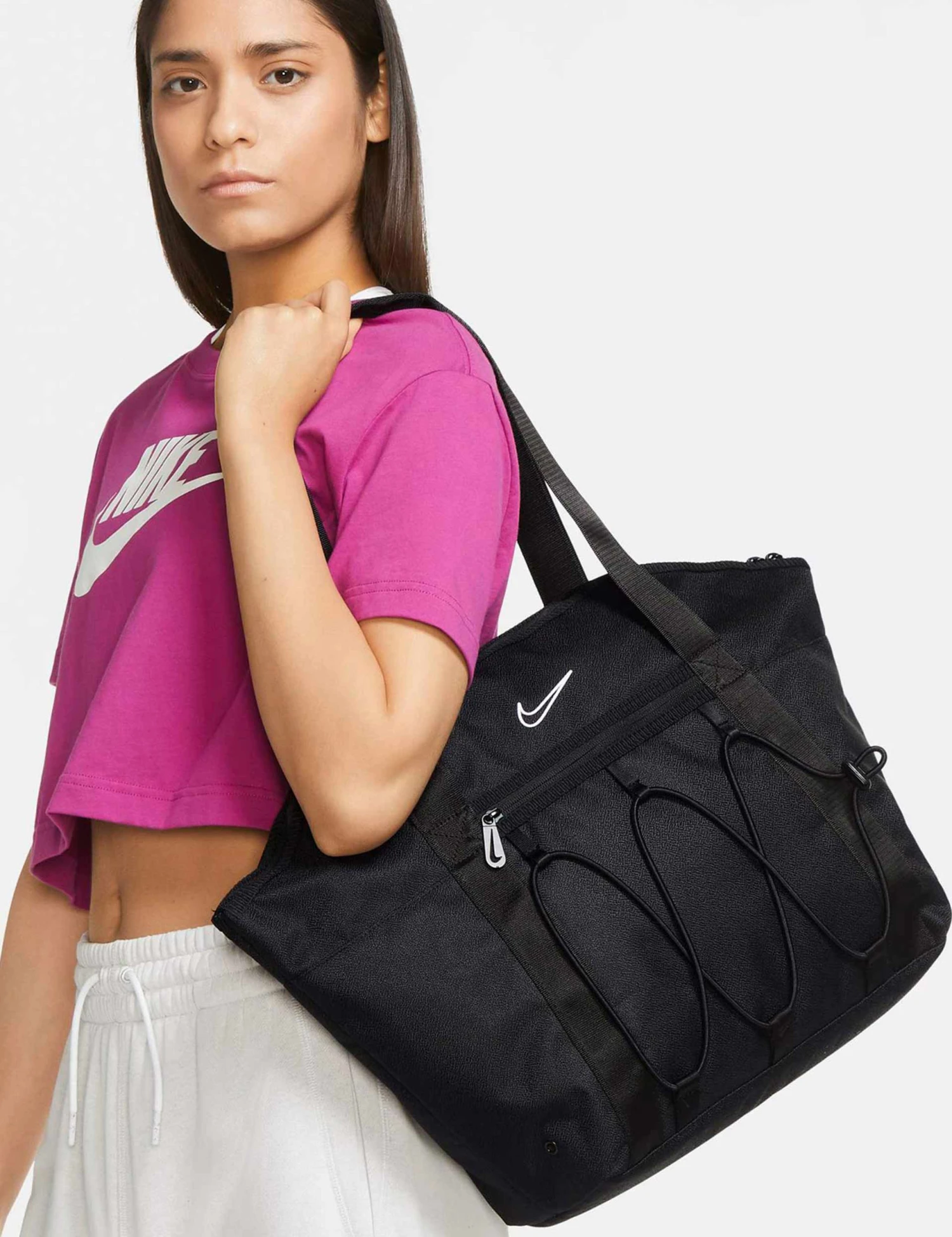 Nike One Tote Bag - Black/White Carryall for Work & Fitness 9 Nike One Tote Bag - Black/White Carryall for Work & Fitness - Image 7