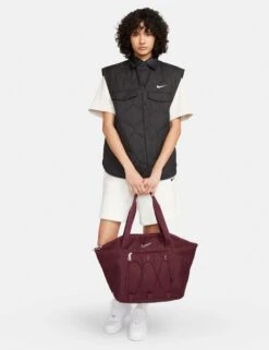 Nike One Tote Bag - Night Maroon/Guava Ice -The Sports Edit Store nike one tote bag maroon guava ice cv0063 681 3