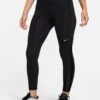 Nike Pro 7/8 Leggings - Black/Metallic Silver -The Sports Edit Store nike pro 7 8 leggings black silver fb5700 010 1