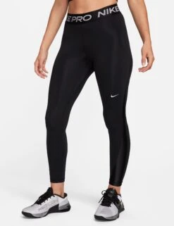 Nike Pro 7/8 Leggings - Black/Metallic Silver