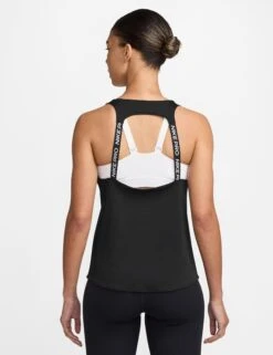 Nike Pro Dri-FIT Tank Top - Black/White 5 Nike Pro Dri-FIT Tank Top - Black/White -The Sports Edit Store nike pro dri fit tank top black white ib9900 010 2