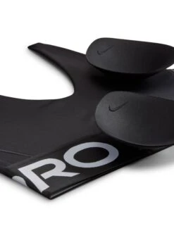 Nike Pro Indy Plunge Medium-Support Sports Bra - Black/White -The Sports Edit Store nike pro indy plunge medium support bra black white hf7324 010 8