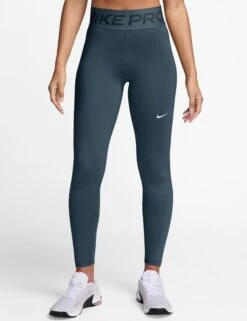 Nike Pro Sculpt High Waisted Leggings - Armory Navy/White