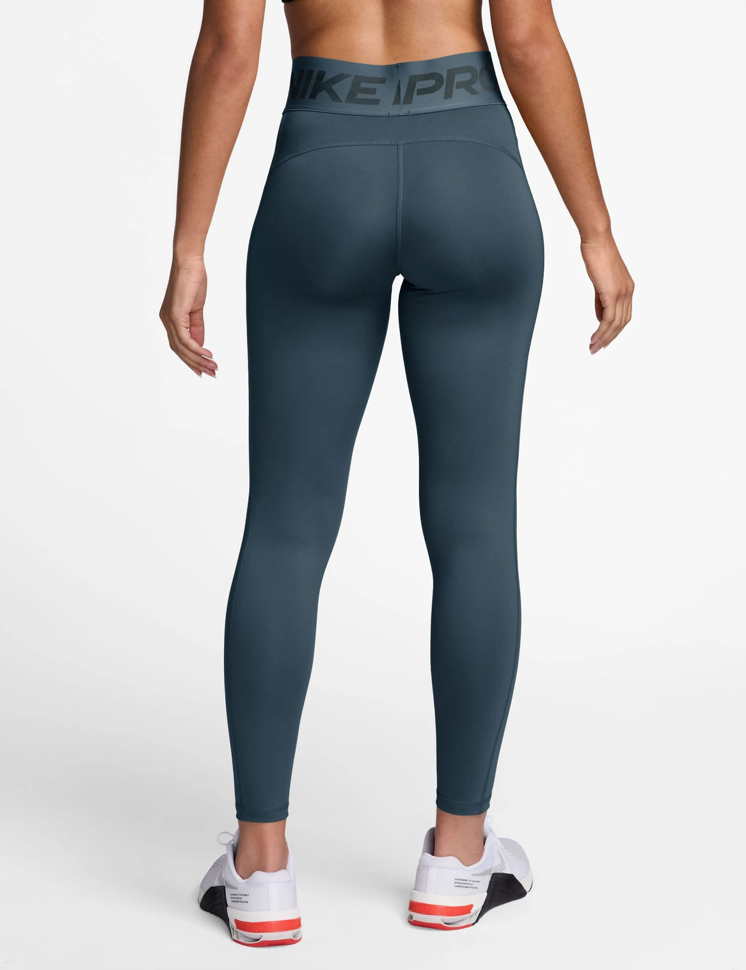 Nike Pro Sculpt High Waisted Leggings - Armory Navy/White 4 Nike Pro Sculpt High Waisted Leggings - Armory Navy/White - Image 2