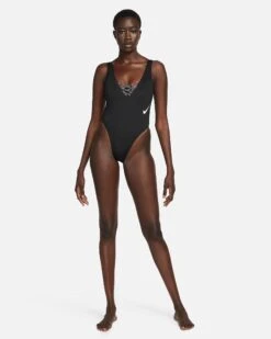 Nike Sneakerkini U-Back One Piece - Black 9 Nike Sneakerkini U-Back One Piece - Black -The Sports Edit Store nike sneakerkini womens u back one piece swimsuit W7Txz6 03