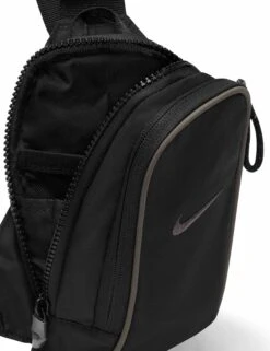 Nike Sportswear Essentials Cross-Body Bag - Black/Ironstone -The Sports Edit Store nike sportswear essentials cross body bag black ironstone DJ9794 010 7