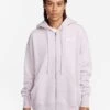 Nike Sportswear Phoenix Fleece Oversized Hoodie - Platinum Violet/Sail -The Sports Edit Store nike sportswear phoenix fleece oversized hoodie violet sail dq5758 019 1