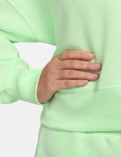 Nike Sportswear Phoenix Fleece Sweatshirt - Vapor Green/Sail -The Sports Edit Store nike sportswear phoenix fleece sweatshirt vapor green sail dq5761 376 4