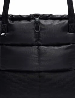 Nike Sportswear Puffle Tote Bag - Black/Anthracite/White -The Sports Edit Store nike sportswear puffle tote bag black anthracite white fz1316 010 5