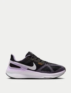 Nike Structure 25 Shoes - Black/White/Daybreak/Lilac Bloom