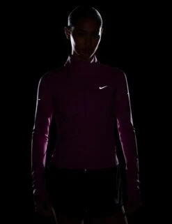 Nike Swift Dri-FIT Full-Zip Running Mid Layer - Playful Pink/Reflective Silver -The Sports Edit Store nike swift dri fit full zip running mid layer pink silver ib1998 675 4