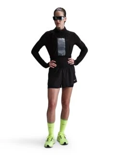 Nike Swift Dri-FIT Mid-Rise 2-in-1 Running Shorts - Black/Reflective Silver -The Sports Edit Store nike swift dri fit mid rise 2 in 1 running shorts black silver hj5376 010 6