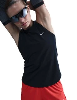 Nike Swift Dri-FIT Running Tank Top - Black/Reflective Silver