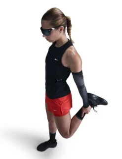 Nike Swift Dri-FIT Running Tank Top - Black/Reflective Silver -The Sports Edit Store nike swift dri fit running tank black silver hq0620 010 3