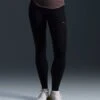 Nike Swift High Waisted 7/8 Running Leggings With Pockets - Black/Reflective Silver