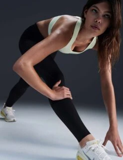 Nike Swift High Waisted 7/8 Running Leggings With Pockets - Black/Reflective Silver -The Sports Edit Store nike swift hw 7 8 running leggings with pockets black silver hj2252 010 5