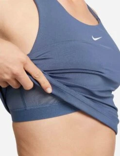 Nike Swoosh Bra Tank - Diffused Blue/White -The Sports Edit Store nike swoosh bra tank blue white DV9897 491 4