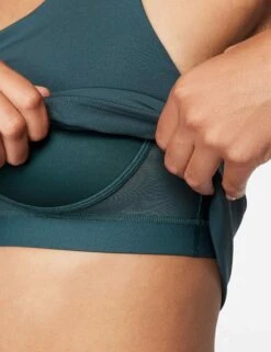 Nike Swoosh Bra Tank - Deep Jungle/White 11 Nike Swoosh Bra Tank - Deep Jungle/White -The Sports Edit Store nike swoosh bra tank jungle white dv9897 328 4