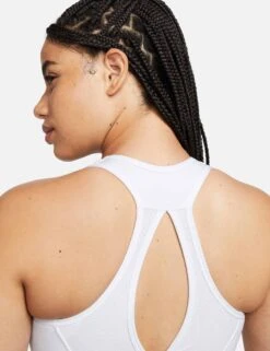 Nike Swoosh High Support Bra - White/Black -The Sports Edit Store nike swoosh high support bra white black DX6815 100 4