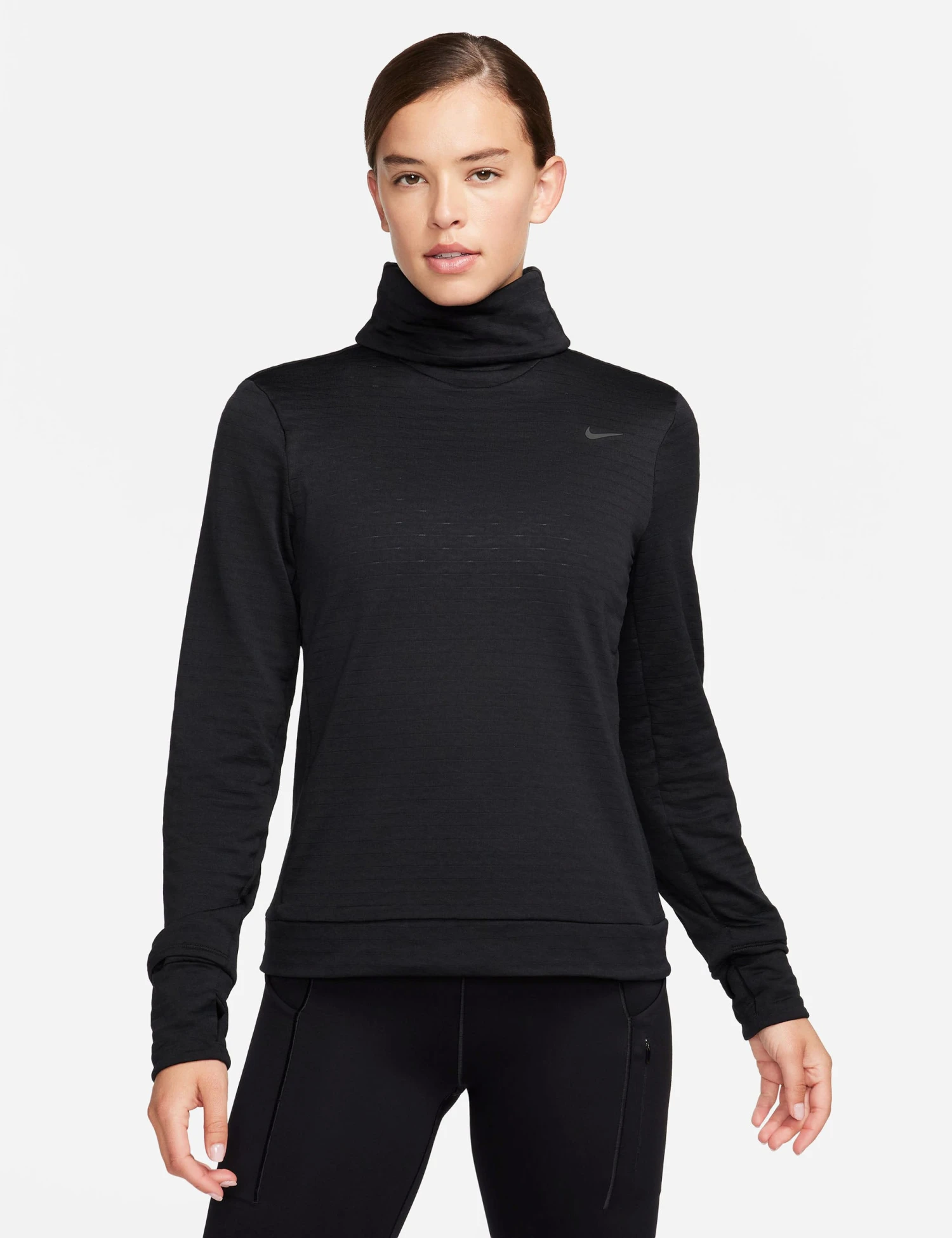 Nike Therma-FIT Element Swift Running Top - Black/Reflective Silver 3 Nike Therma-FIT Element Swift Running Top - Black/Reflective Silver