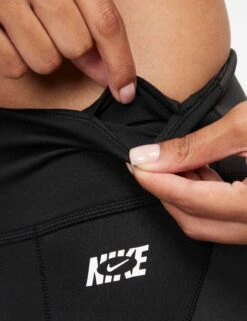 Nike Therma-FIT One Icon Clash Leggings - Black/Grey/White -The Sports Edit Store nike therma fit one leggings black grey white DQ6715 010 5