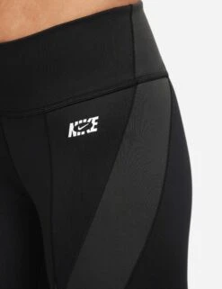 Nike Therma-FIT One Icon Clash Leggings - Black/Grey/White -The Sports Edit Store nike therma fit one leggings black grey white DQ6715 010 6