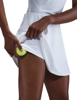 Nike Victory Dri-FIT Flouncy Tennis Skirt - White/Black -The Sports Edit Store nike victory dri fit flouncy tennis skirt white black fd6528 100 3