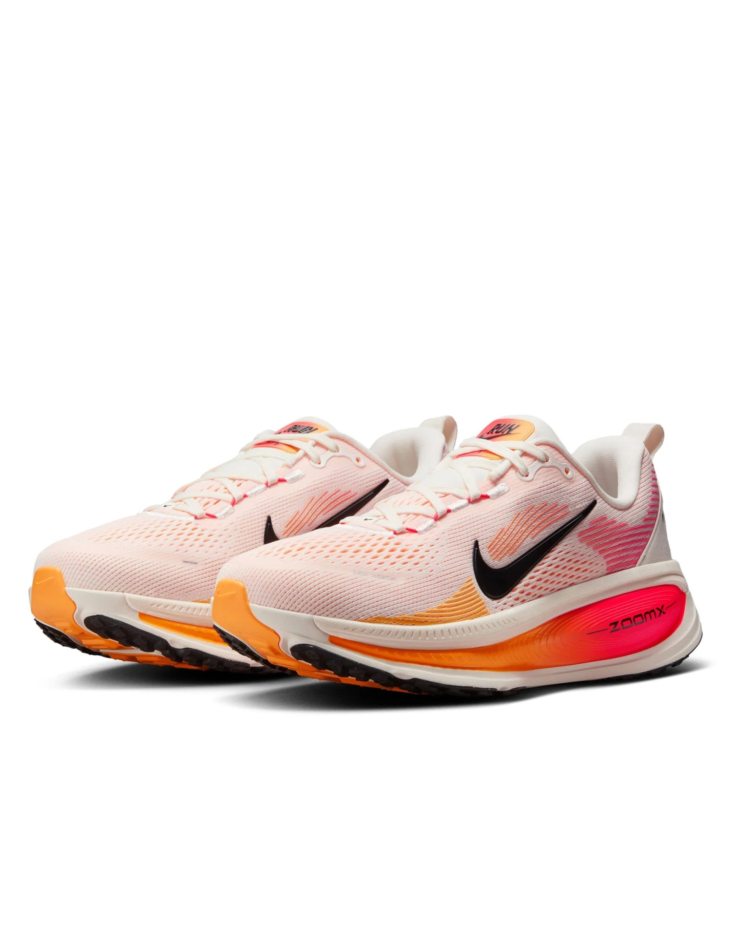 Nike Vomero 18 Running Shoes - Sail/Bright Crimson/Laser Orange/Black 4 Nike Vomero 18 Running Shoes - Sail/Bright Crimson/Laser Orange/Black - Image 2