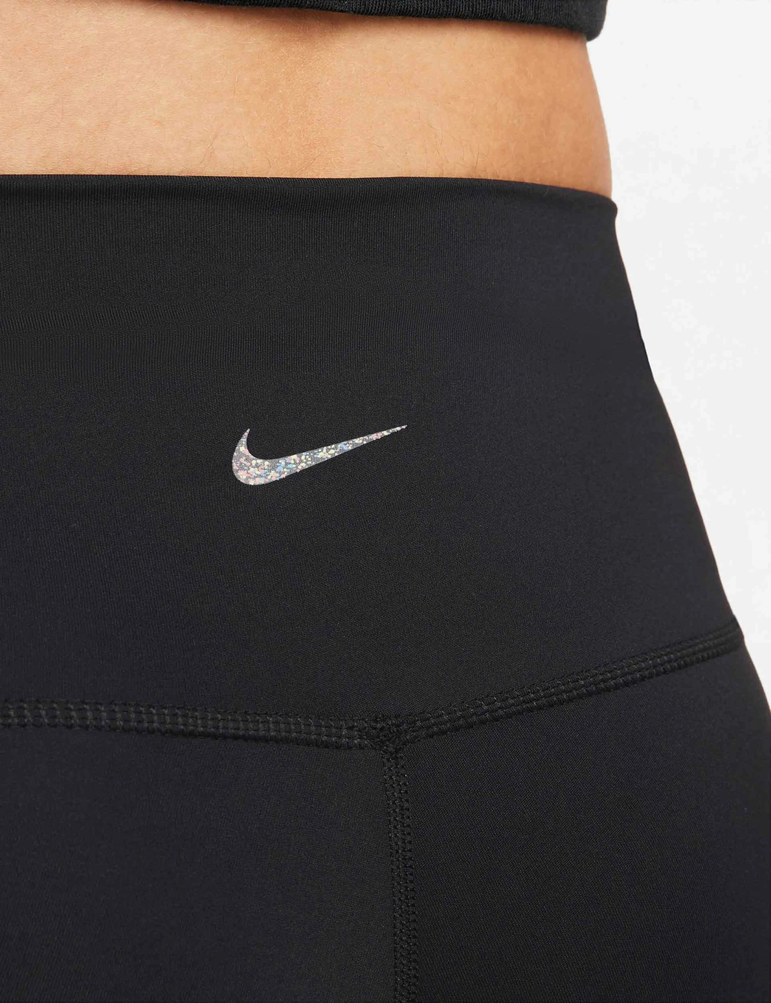 Nike Yoga Dri-FIT 7/8 Leggings - Black/Iron Grey 5 Nike Yoga Dri-FIT 7/8 Leggings - Black/Iron Grey - Image 3