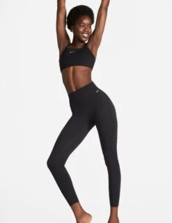 Nike Zenvy High Waisted 7/8 Leggings - Black -The Sports Edit Store nike zenvy high waisted 7 8 leggings black dq6015 010 8