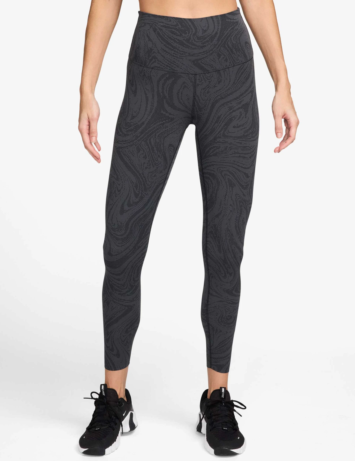 Nike Zenvy High Waisted 7/8 Printed Leggings - Black/Dark Smoke Grey 3 Nike Zenvy High Waisted 7/8 Printed Leggings - Black/Dark Smoke Grey