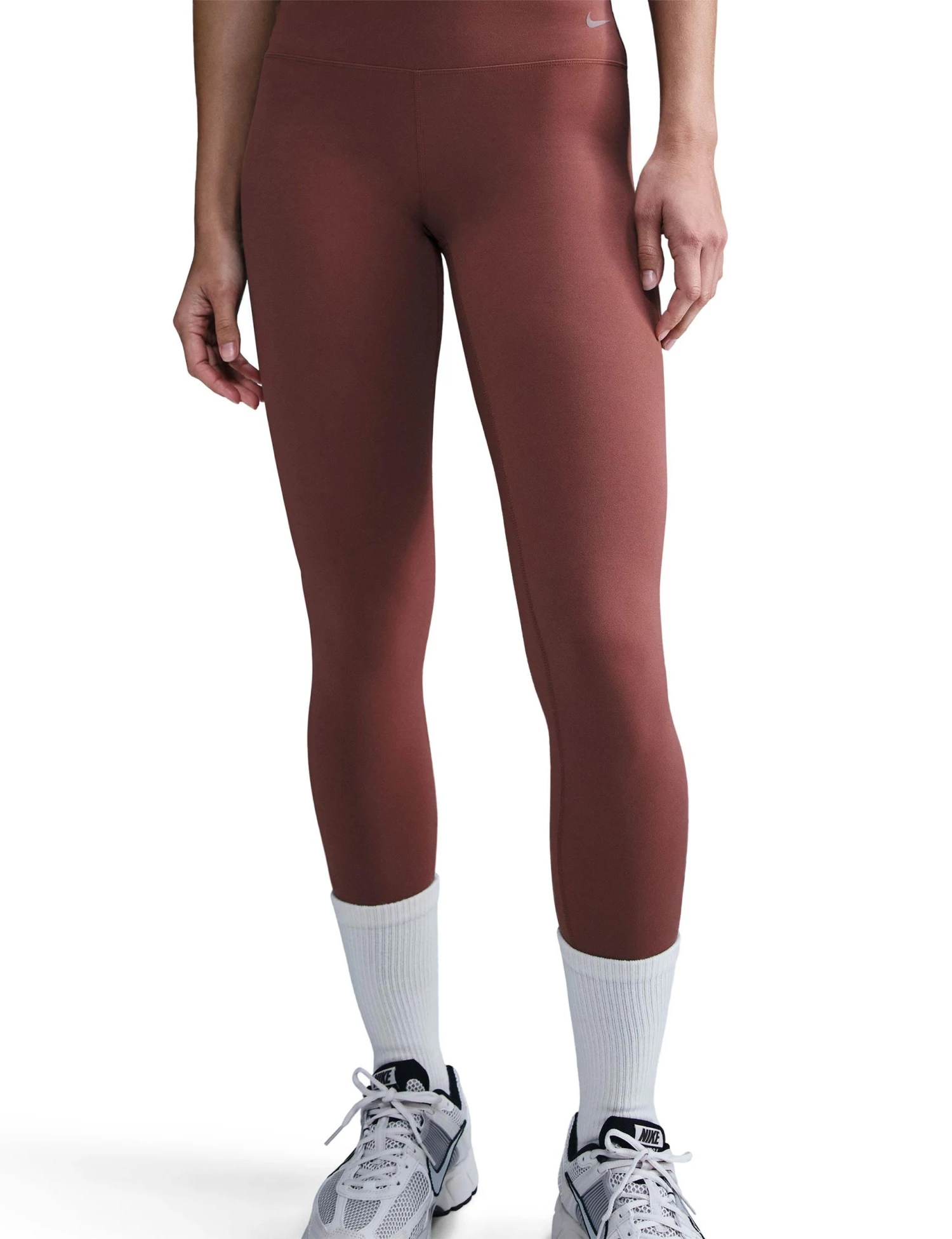 Nike Zenvy High Waisted 7/8 Leggings - Red Sepia/Black 5 Nike Zenvy High Waisted 7/8 Leggings - Red Sepia/Black - Image 3