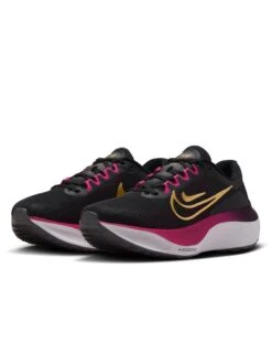 Nike Zoom Fly 5 Running Shoes - Black/White/Fireberry/Metallic Gold -The Sports Edit Store nike zoom fly 5 shoes black white fireberry gold dm8974 004 4
