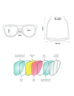 goodr A Unicorn's Calamity - Black Polarized Running Sunglasses 15 goodr A Unicorn's Calamity - Black Polarized Running Sunglasses -The Sports Edit Store og non reflective info