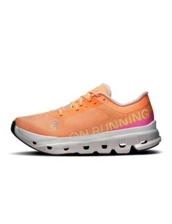 On Running Cloudflow 5 - Tangerine/Silver -The Sports Edit Store on running shoes womens cloudflow 5 tangerine silver 3wf10093149 4