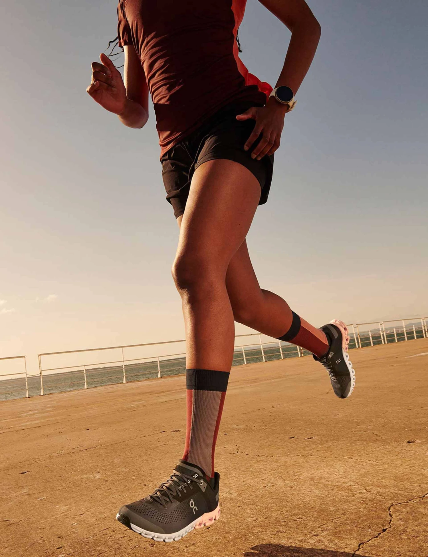 On Running Cloudflow 3.0 - Rock/Rose Women's Running Shoes 4 On Running Cloudflow 3.0 - Rock/Rose Women's Running Shoes - Image 2