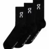 On Running Logo Sock High 3P - Black -The Sports Edit Store on running shoes womens logo sock high 3p black 2uf10310553 1