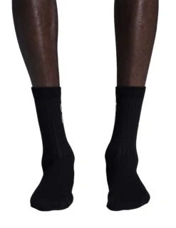 On Running Logo Sock High 3P - Black -The Sports Edit Store on running shoes womens logo sock high 3p black 2uf10310553 2