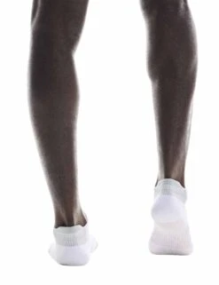 On Running Performance Run Sock Low - White/Glacier -The Sports Edit Store on running shoes womens performance run sock low white glacier 2uf10060813 4