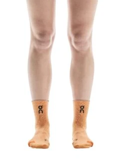 On Running Performance Run Sock Mid - Tangerine/Flame -The Sports Edit Store on running shoes womens performance run sock mid tangerine flame 2uf10053050 3