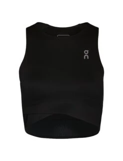 On Running Court Crop Top - Black -The Sports Edit Store on running w court crop top black 1wf11270553 7