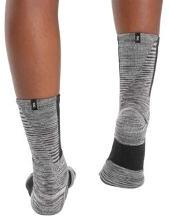 On Running Explorer Merino Sock - Black/Glacier -The Sports Edit Store on running w explorer merino sock black glacier 2