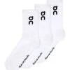 On Running Logo Sock High 3-Pack - White -The Sports Edit Store on running w logo sock high 3p white 2uf10310069 1