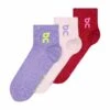On Running Logo Sock Mid 3-Pack - Orchid/Comet 2 On Running Logo Sock Mid 3-Pack - Orchid/Comet -The Sports Edit Store on running w logo sock mid 3p orchid comet 2uf10523891 1