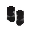 On Running Low Sock in Black/Shadow - Performance Running Essentials -The Sports Edit Store on running w low sock black shadow 1