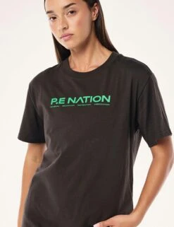 Aero Short Sleeve Tee - Caviar -The Sports Edit Store pe nation aero short sleeve tee caviar 243t329 4